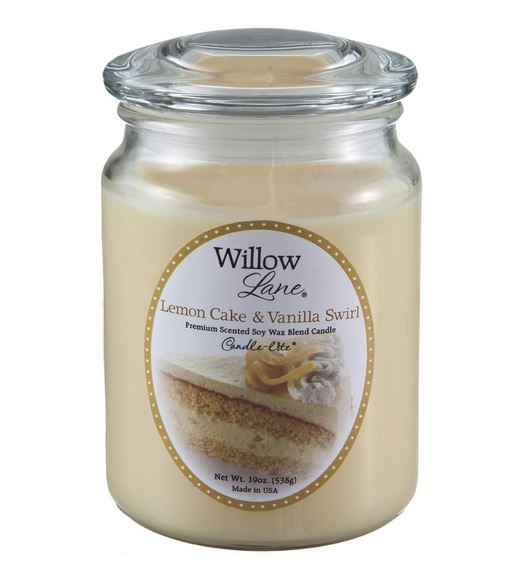 Candle Lite 1646864 Scented Candles Jar, 19 Oz, Lemon Vanilla