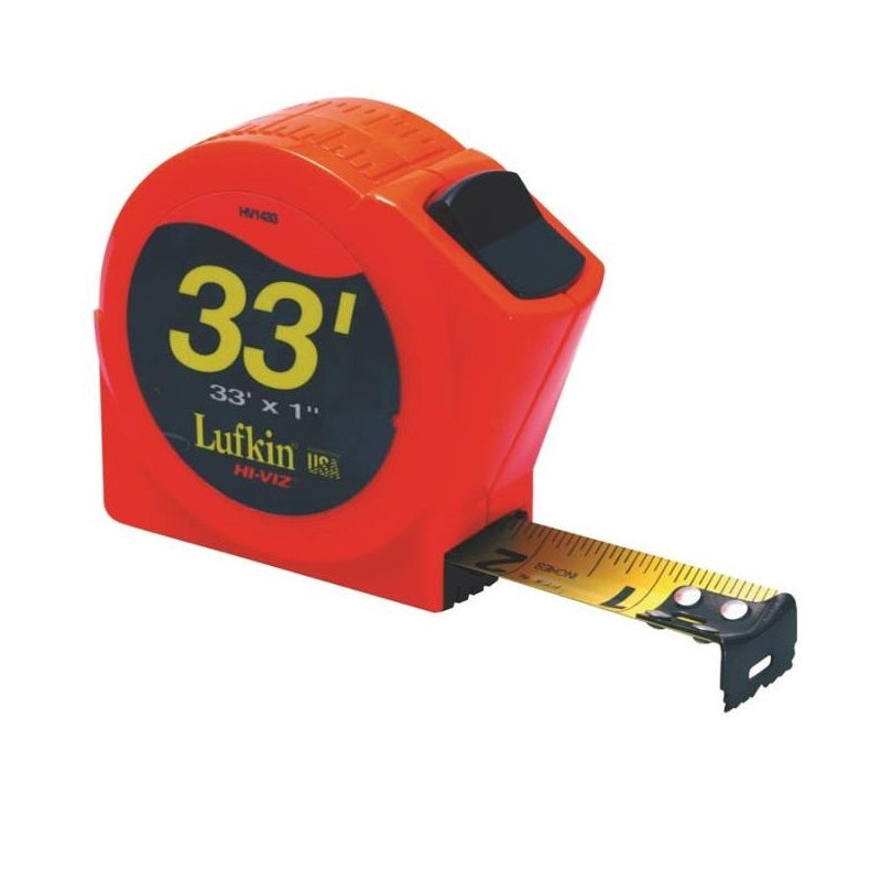 Lufkin PHV1433N Lightweight Measuring Tape, 33' L X 1" W