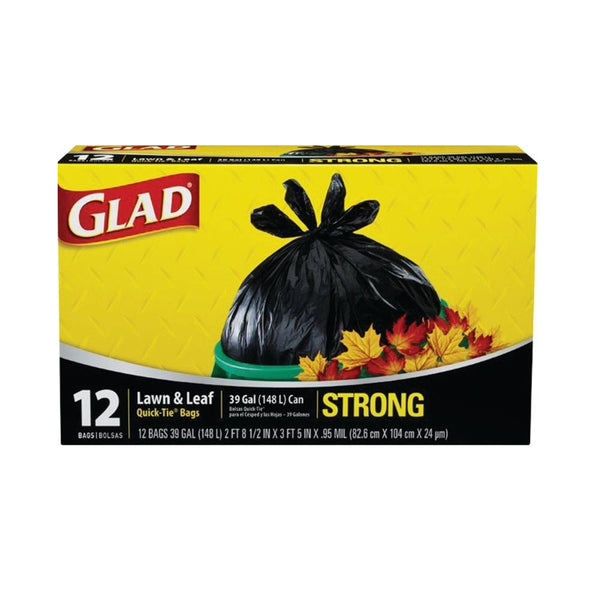 Glad 70028 Lawn and Leaf Bag, 39 Gallon