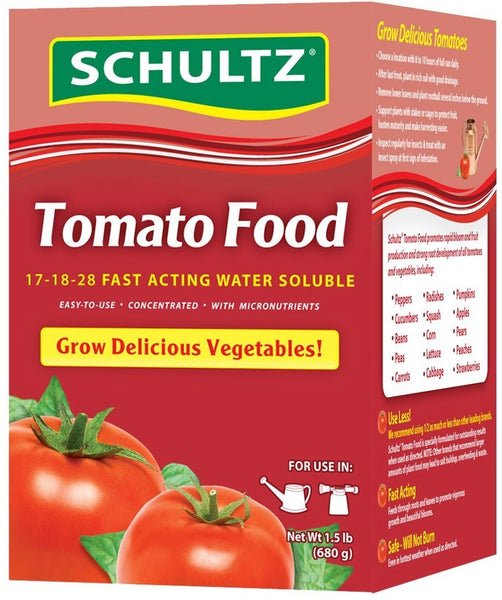 Schultz SPF70370 Fast Acting Water Soluble Tomato Food, 17-18-28, 1.5 lbs