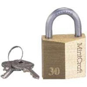 ProSource HD10030-3L Padlock, Solid Brass