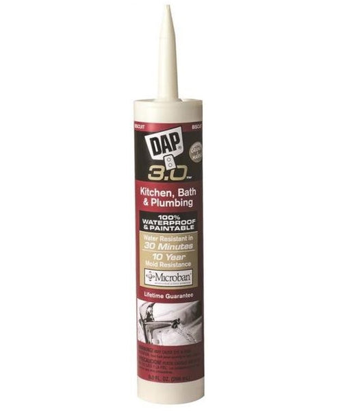 Dap 00799 Bath, Kitchen And Plumbing Sealant, Biscuit, 9 Ounce