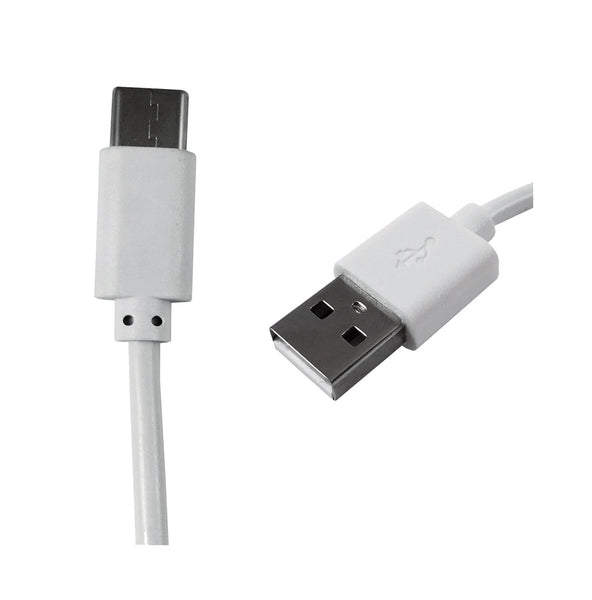AmerTac PM1003UCW Zenith USB C To USB A Cable, White, 3' L