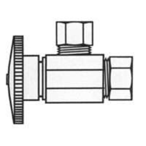 Plumb Pak PP67PCLF Quarter Turn Angle Water Supply Line Valve, Chrome