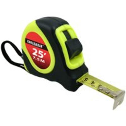 Toolbasix 26-7.5X25-G Neon Lime Housing Tape Rule 1"x25', Green