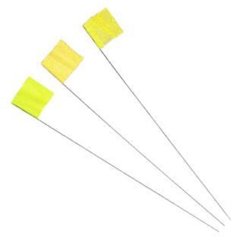 Irwin 2034205 Strait-Line Yellow Stake Flags, 100 Piece/Bundle
