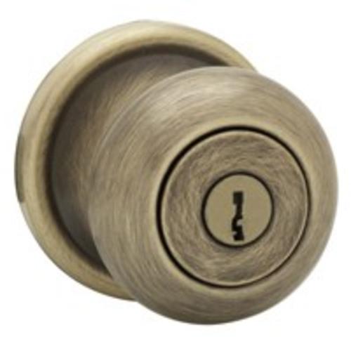 Kwikset 740H5SMTRCAL/RCS Hancock Entry Knob Lockset,  Antique Brass