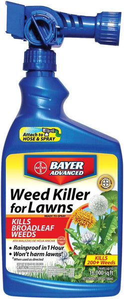 Bayer Advanced 704170A Weed Killer For Lawns, 32 Oz
