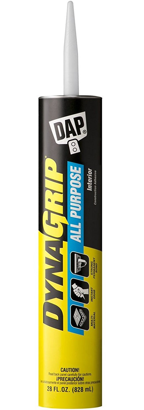 Dap 27502 DynaGrip All Purpose Construction Adhesive, 28 Oz
