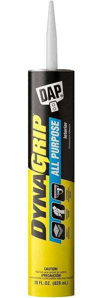 Dap 27502 DynaGrip All Purpose Construction Adhesive, 28 Oz