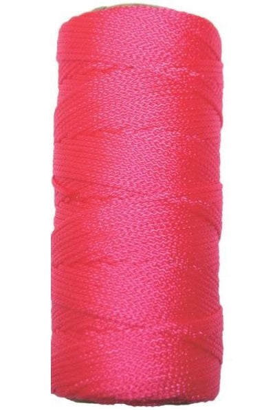 Ben-Mor 60125 Braided Nylon Twine, #18 x 200', Pink