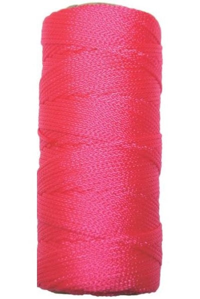 Ben-Mor 60125 Braided Nylon Twine, #18 x 200&#039;, Pink