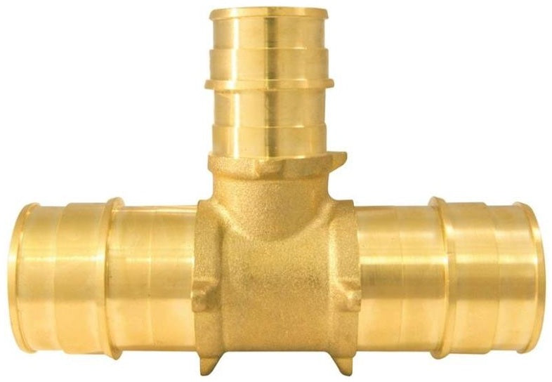 Apollo EPXT1134 Pipe Reducing Tee, Brass, 1" x 1" x 3/4"