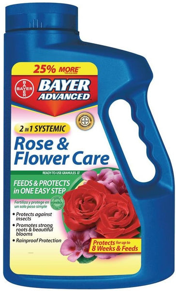 Bayer Advanced 701100M 2-in-1 Systemic Rose and Flower Care, Granules, 5 Lb