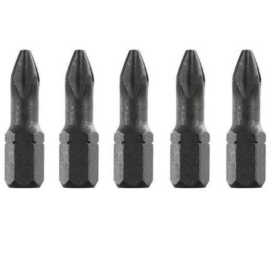 Bosch ITPH2105 Power Screwdriver Bit, #2 x 1", Phillips, Steel, Black Oxide