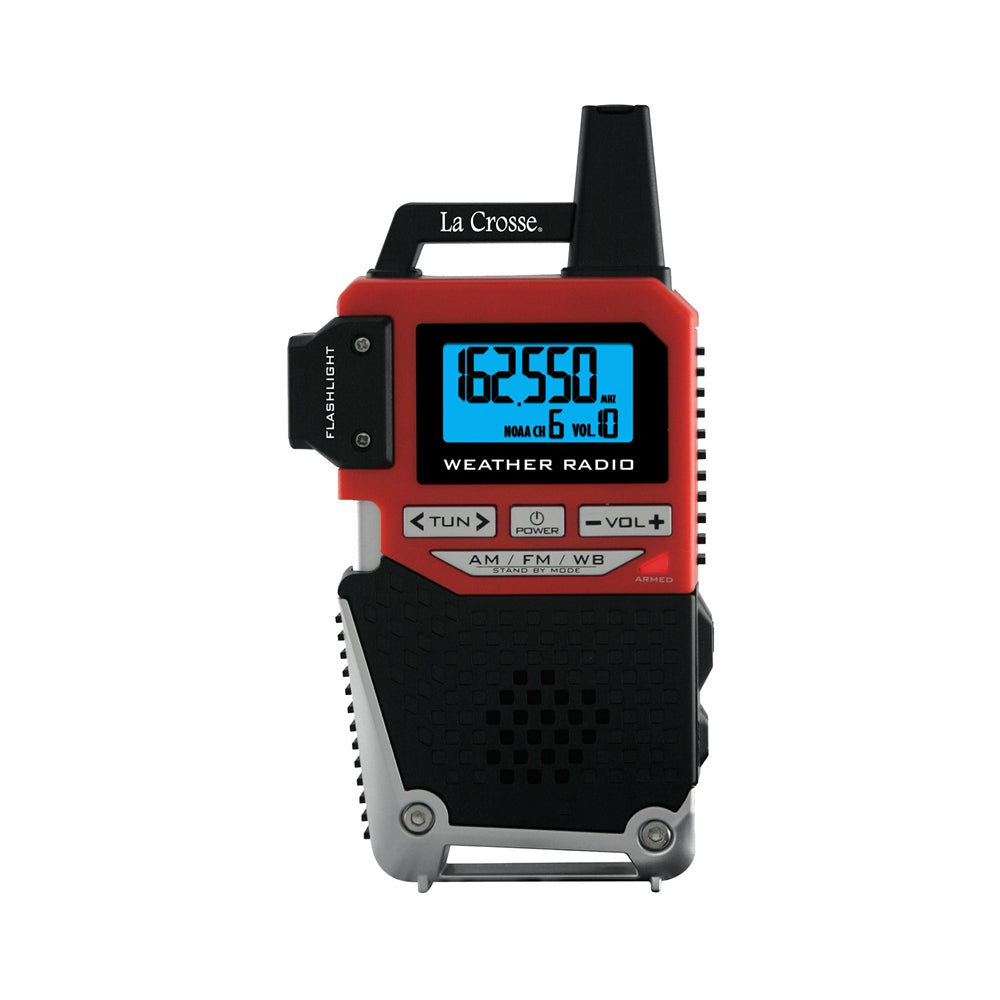 La Crosse Technology 810-805 NOAA Handheld Weather Radio, LR6 Alkaline Battery