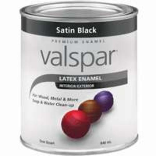 Valspar 410.0065049.005 Premium Decorator Enamel Qt., Satin Black