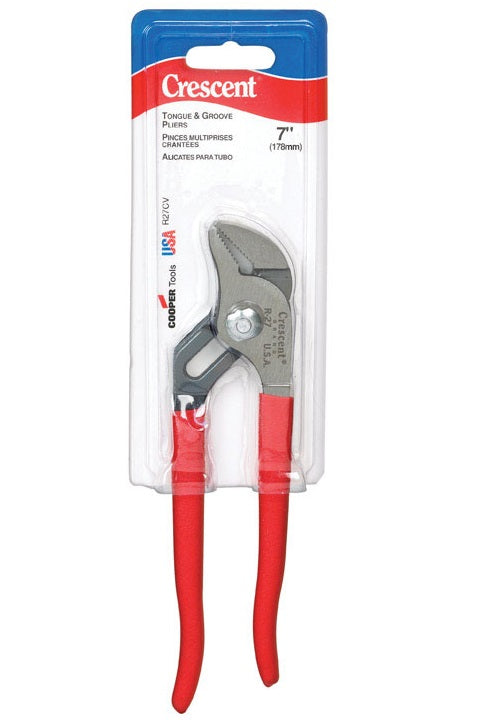 Crescent R27CV Straight Jaw Tongue & Groove Pliers, 7"