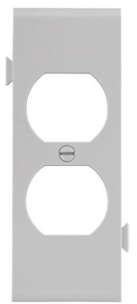 Cooper Wiring STC8W Duplex Receptacle Center Plate, White