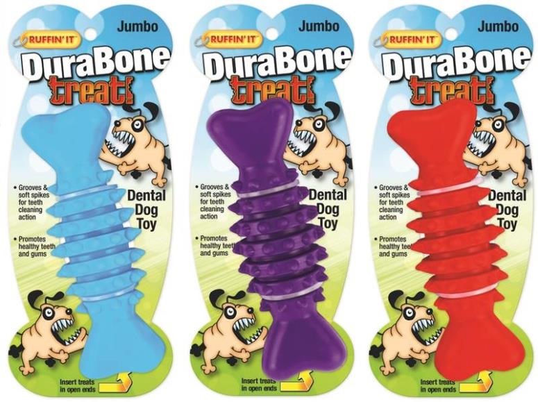 Ruffin&#039; It 80602 Jumbo Durabone Treat Dental Toy