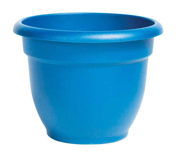 Bloem AP1033 Ariana Flower Pot, Plastic, Deep Sea, 8.5" x 10.8"