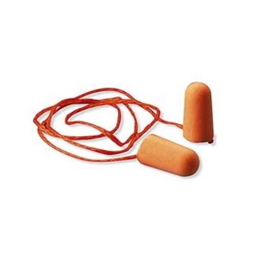 3M 1110 Tapered Ear Plug with Corded Foam, 29 DB, Orange