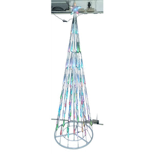 Santas Forest 60407 Changing LED Bubble Light Cone Tree, 7 Ft