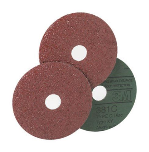 3M 81370 Type C Fibre Sand Heavy Duty Grinding Disc, 24 Grit, 7" x 7/8" Arbor