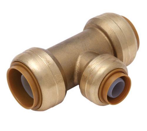 Cash Acme U412LFA "Sharkbite" Reducing Tee 3/4"x3/4x1/2"
