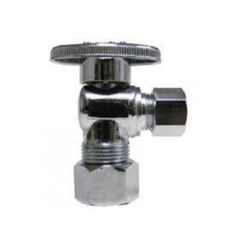 Plumb Pak PB20123LF/PBQT290 Turn Angle Stop Valve, 5/8" x 1/4", Chrome Plated