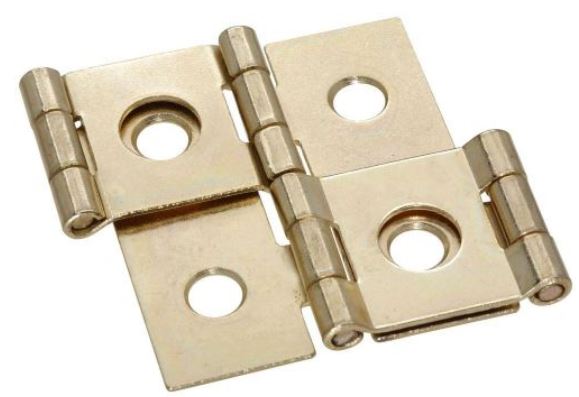 Stanley 73-0200 Screen Door Double Acting Hinges, Satin Brass