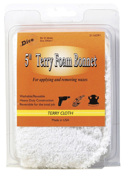 Dico Products 584-47800 Terry Foam Bonnet, 7"