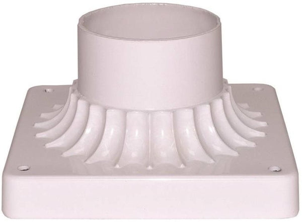 Boston Harbor DG-P01WH Post Light Mount, White