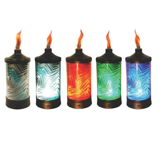 Lamplight 1114159 Glowing Palm Tabletop Torch, Assorted colors