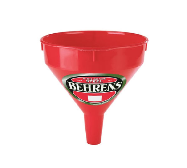 Behrens 66 Red Plastic Funnel, 6 Quart