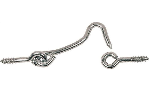 Prosource LR-414-PS Wire Gate Hooks And Eyes, Solid Brass, 1-1/2"