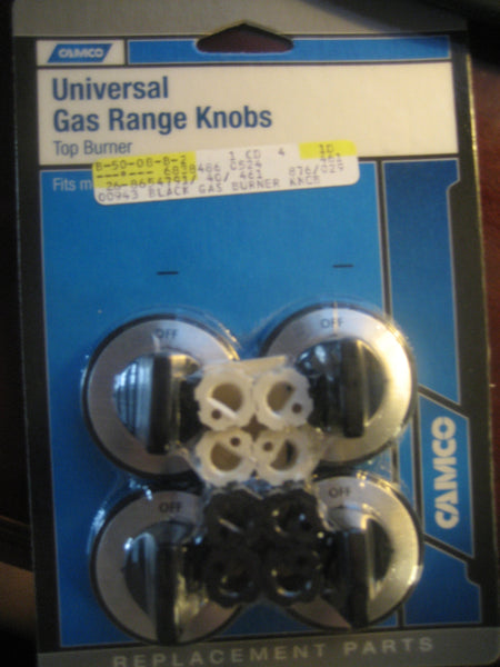 Camco 00943 Gas Range Burner Knob, Black