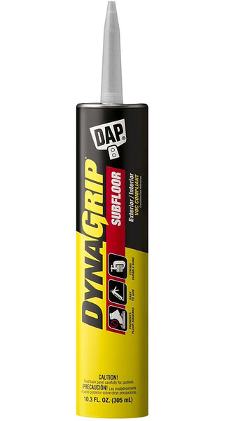 DAP 27514 DynaGrip Subfloor Exterior & Interior Construction Adhesive, 10.3 Oz