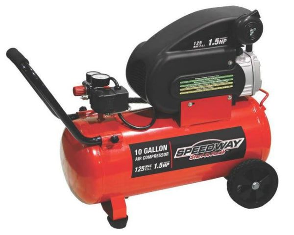 Speedway 52956 Horizontal Air Compressor, 10 Gallon