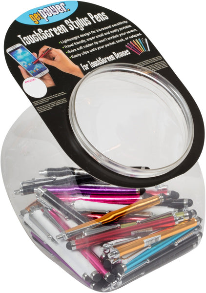 GetPower GP-PENBOWL Touchscreen Stylus Pens, Mutli-Colored