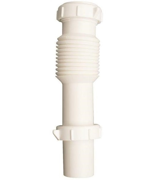 Plumb Pak PP812-7 Flex N Fix Sink Tailpiece, 1-1/2" x 7", White