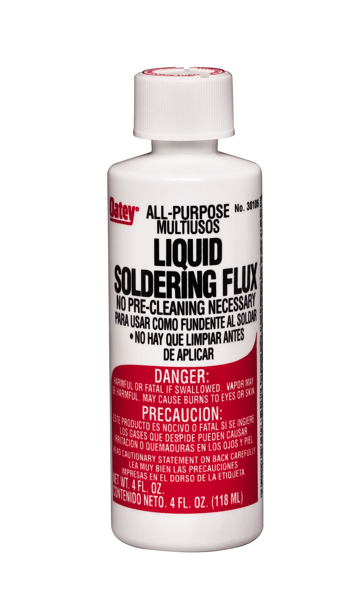 Oatey 30106 No. 11 Lead-Free All-Purpose Multiusos Solder Liquid Flux, –  Toolbox Supply