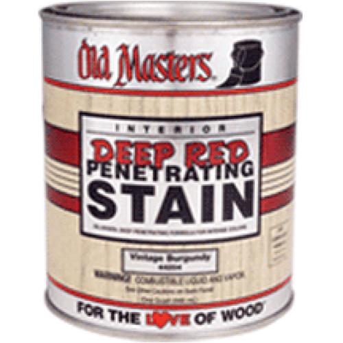 Old Masters 44216 Hpt Deep Red Penetrating Stain, Vintage Burgundy