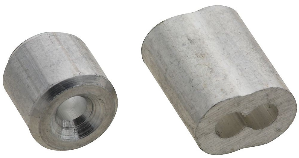 National Hardware N830-351 Aluminum Ferrule & Stop, 3/32", 180 Lb