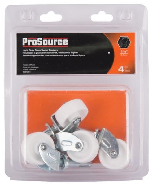 ProSource JC-B07-PS Swivel Casters, Zinc Plated, 4/Pack