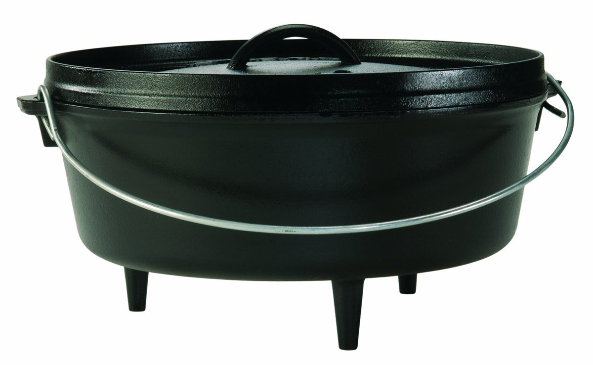 Lodge L10CO3 Camp Dutch Oven With Lid, 4 Quart