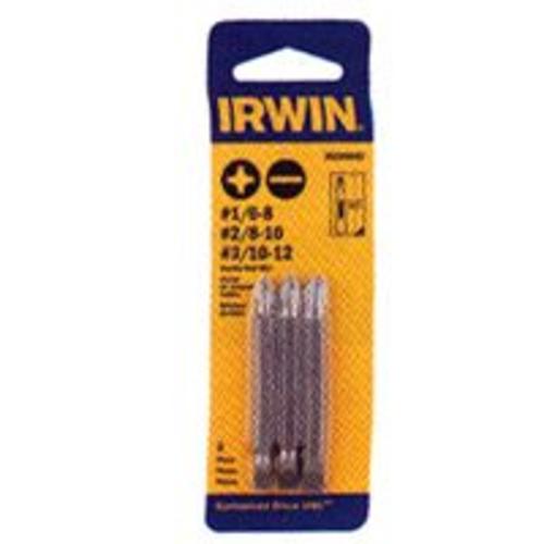 Irwin 3532993C Double-Ended Insert Bit Set 2-3/8" 3 Pc. #1,#2,#3