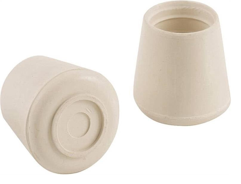 Prosource FE-50645-PS Furniture Leg Tips, White, 1"