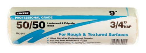 Linzer RC645-9 50/50 Paint Roller Cover, 9" X 3/4" Nap