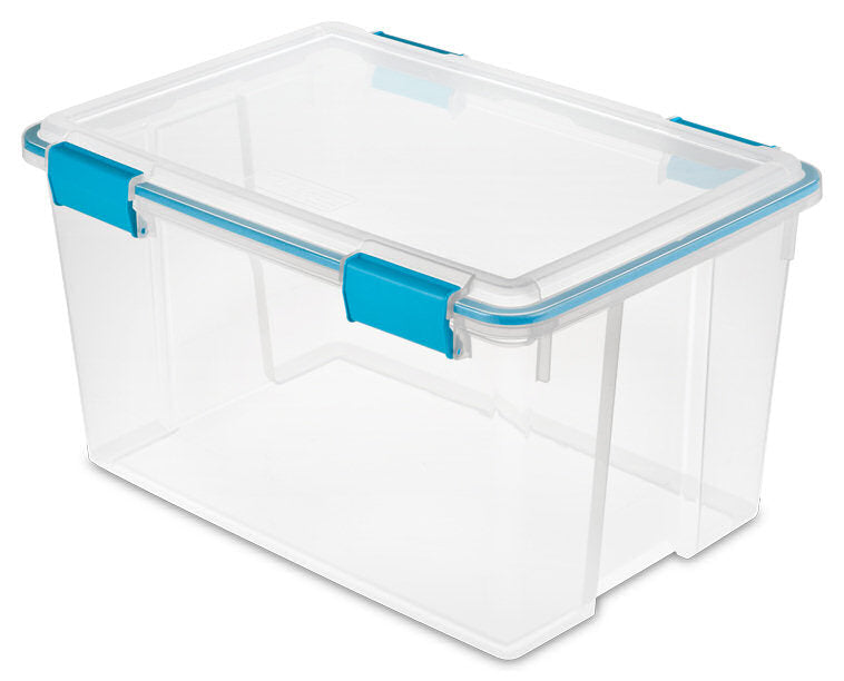 Sterilite 19344304 Gasket Storage Box, 54 Quart